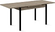 стол Милан-1 EVO 110х70 (+30+30) (ноги №4 чёрный) (дуб каньон)