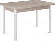 стол Милан-мини EVO 90х60 (+30+30) (ноги №4 металл белые) (лофт)