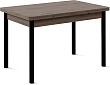 стол Милан-2 EVO 120х80 (+30+30) (ноги №4 металл графит) (дуб табако)