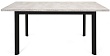 Стол Нагано-1L 70х110 (+40) (царга Чёрный/лам.Светлый цемент)