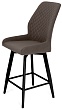 стул Тиволи полубарный нога черная 600 F47 (360°)  (Т173 капучино)