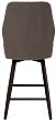 стул Тиволи полубарный нога черная 600 F47 (360°)  (Т173 капучино)