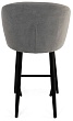 стул Коко полубарный нога черная 600 (Т180 светло-серый)