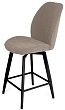 стул Стефани полубарный нога черная 600 F47 (360°)  (Т170 бежевый)