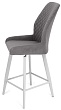 стул Тиволи полубарный нога белая 600 F47 (360°)  (Т180 светло-серый)