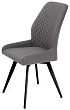 стул Тиволи нога черная 1F40 (360°)  (Т180 светло-серый)