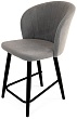 стул Коко полубарный-мини нога черная 500 (Т180 светло-серый)