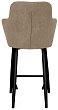стул Йорк полубарный нога черная 600 (Т184 кофе с молоком)