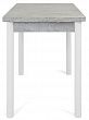 стол Милан-мини EVO 90х60 (+30+30) (ноги белый) (светлый цемент)